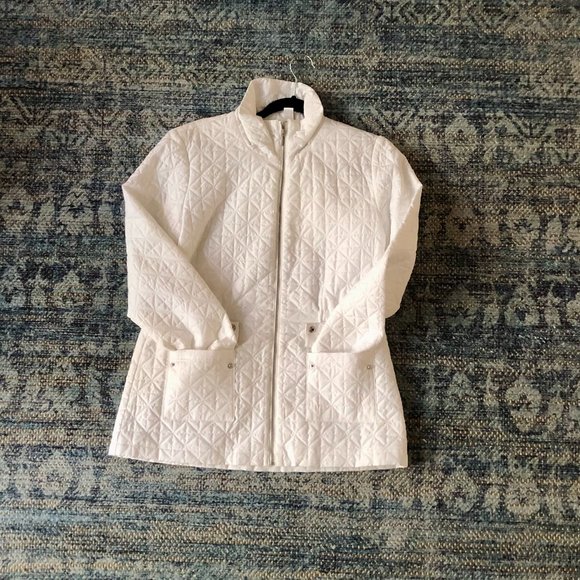 Weekends by Chico's white lightweight jacket - Picture 2 of 5